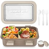 Huifoo Brotdose Set,1250ml Lunchbox mit Fächern Kinder,Erwachsene,Lunch...