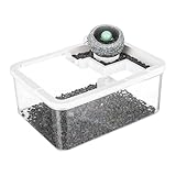 Small Fish Tank, Desktop Landscape Aquarium with USB Pump and Light for...