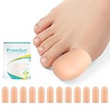 Promifun Soft-Gel-Zehenkappen – 6er-Pack Großzehenschutz für Männer...