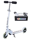 Welmotive Kinderroller mit LED Rädern Klappbarer Scooter aus Aluminium...