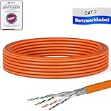 HB-DIGITAL 10m CAT 7 Netzwerkkabel LAN Kabel Verlegekabel Ethernet...