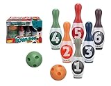 Bowling für Kinder kleine Kegel Set für Kinder Bowling mit 6 Kegeln und 2...