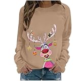Weihnachtspullover Damen Lustig Weihnachtsoutfit Christmas Sweatshirt...