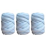 3PCS Chunky Garn Chunky Wolle Garn Roving Häkeln DIY...
