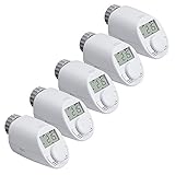 eqiva 5er Set Elektronik-Heizkörperthermostat Model N mit Boost-Funktion...