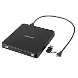 Intenso externes CD/DVD Laufwerk/externer Brenner EOD 400D Slim, USB 3.2,...