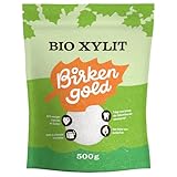 Birkengold Bio Xylit, 500 g Beutel | aus biologischer Landwirtschaft | 40%...