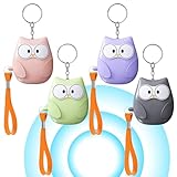 4 Stück Taschenalarm Frauen: 130dB Selbstverteidigung mit LED-Beleuchtung...