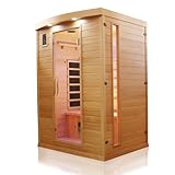 Dewello® Infrarotkabine Infrarotsauna Pierson 135cm x 105cm 1-2 Personen...