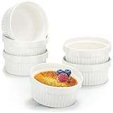 COM-FOUR® 6x Soufflé Förmchen Ø 11 cm - je 270 ml - Creme Brulee...
