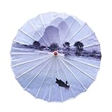 FJOADNVM Brautschirm Ölpapier-Regenschirm, handbemalt, Sonnenschirm,...