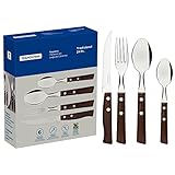 Tramontina Besteckset TRADICIONAL für 6 Personen, 24-teilig, Steakbesteck,...