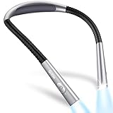 Gritin Leselampe Hals, Buchlampe Bett mit 4 Farben & 5 Helligkeit -...