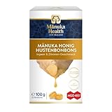 Manuka Health - MGO 400+ Ingwer-Zitrone Lutschbonbons (100 g) - 100% Pur...
