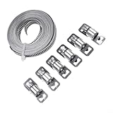 Verstellbare 3,0m Schlauchschelle aus Edelstahl mit Schneckengetriebe und 6...