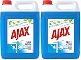 Ajax Glasreiniger 3-Fach Aktiv 5L - Kansiter zum einfachen Nachfüllen der...