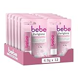 bebe Perlglanz Lippenpflege (12 x 4,9 g), Lippenpflegestift mit...