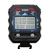SCHÜTT Stoppuhr PC-90 (60 Memory Speicher | Uhrzeit & Datum | Dualtimer) -...