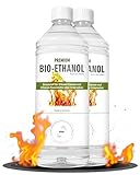 HaA Bioethanol 96,6% Premium 2 x 1L – Für Bioethanol Kamin & Tischfeuer...