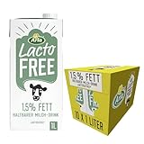 Arla LactoFREE Laktosefreie Haltbare Milch 1,5% Fett | 10 x 1L |echter...