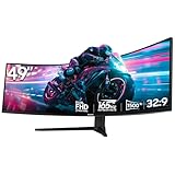 Gawfolk 49 Zoll Curved Gaming Monitor 165Hz, 1500R Ultra-Wide PC Bildschirm...