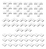 48 Stück 2 Nadel LED Streifen Verbinder, Lichtverbinder T Form L Form...