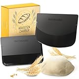 KRUSTENZAUBER Teigschaber Set 2 Stück - Praktische Teigkarte zum Brot...