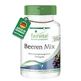 Fairvital | Beeren Mix - 120 Kapseln - Antioxidantien Kapseln - HOCHDOSIERT...