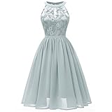 Kleider Damen Curvy 1950er Swing Cocktailkleid Sommerkleid Elegant Leicht...