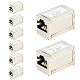 Lumonic 8er Set RJ45 Kupplung CAT7 | 10Gbit/s, geschirmt | Netzwerk...