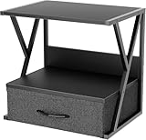 2-Ebene Druckerständer, Druckertisch mit Schublade Lagerung, Druckerhalter...