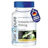 Katzenkralle Kapseln 500mg Rindenpulver - Una De Gato - vegan - ohne...