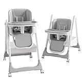 ONNWIN Hochstuhl Baby, Kinderhochstuhl mit Babyliege, Verstellbar Klappbar...
