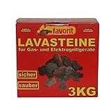 Favorit 3050 Lavasteine für Gas-/Elektrogrill 3 kg; Praktischer...