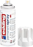 edding 5200 Permanent Spray - weiß glänzend - 200 ml - Acryllack zum...