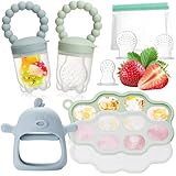 COZCLAM 2 Stück Fruchtsauger Baby, Silikon Fruchtsauger | BPA frei Silikon...