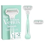 Gillette Venus Smooth Sensitive Rasierer Damen, Damenrasierer + 2...