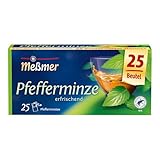 Meßmer Pfefferminze I 25 Teebeutel I Vegan I Glutenfrei I Laktosefrei