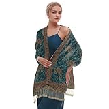 Frauen Pashmina Schals und Tücher Jacquard Schal Weich Seidig Reversible...
