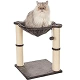 Amazon Basics Katzen-Kratzbaum mit Haus, Hängematte, Bett und Kratzstamm,...