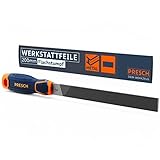 Presch Werkstattfeile Flachstumpf 200mm mit Kreuzhieb H2 - Dreiseitiger...