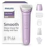 Philips Lady Shaver Series 8000 - kabelloser elektrischer Rasierer, nass...