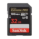 SanDisk Extreme PRO SDHC UHS-I Speicherkarte 32 GB (V30,...