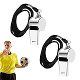 YUGUOLAN 2 Stück Trillerpfeife Sportunterricht, Schiedsrichter Pfeife,...