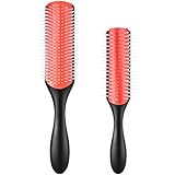 Lockenbürste, 2 Stücke Curly Hair Brush Locken Bürste, 9 Reihe Kamm Für...