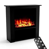 GLOW FIRE Elektrokamin mit Heizung und Kaminfeuer (Standkamin THEBE) -...