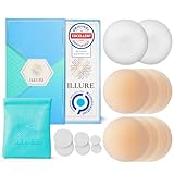 ILLURE® Nippelpads – Damen Nipple Cover [4 Paar] mit Brustwarzenschutz -...