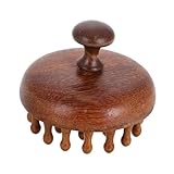 GARVALON Natürlicher Holz-Kopfhautmassagekamm mit Abgerundeten Spitzen...