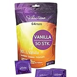 VIBRATISSIMO Kondome XXL Vanilla 50er Pack I Premium mit Aroma I for Men I...