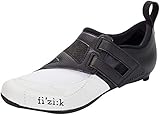 Fizik Powerstrap R4 Triathlon-Schuhe Unisex Erwachsene, Weiß/Schwarz, 40